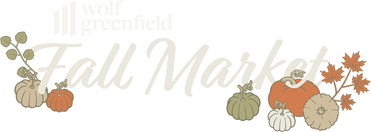 White Fall Market with logo